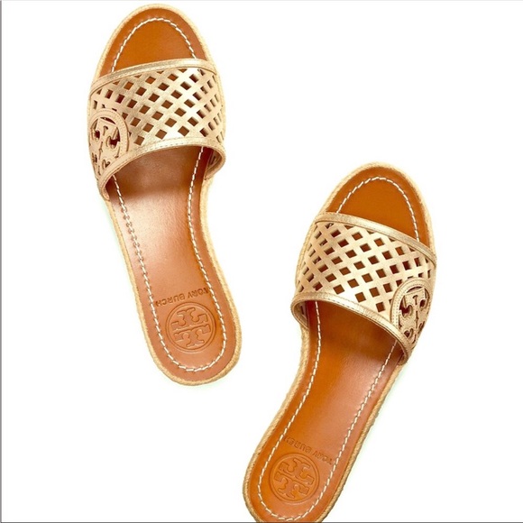 Tory Burch Shoes - Tory Burch Platform Wedge Espadrille Sandals 10.5